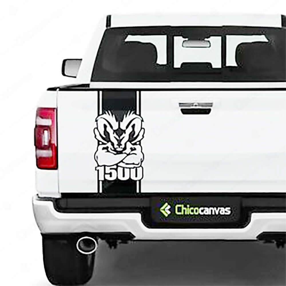 Dodge Ram Stripe 1500 Graphic Decal Sticker Side Rear Truck Vinyl Skull Bed Car
