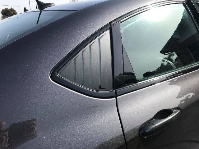 Vent-Stijl Achter Zijraam Vinyl Stickers voor Dodge Dart 2013-2016