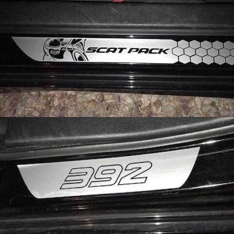 Scat Pack 392 Stijl Deurdrempel Vinylstickerset voor Dodge Charger