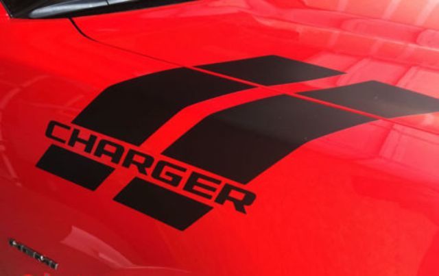 Gemerkt Fender Hash Stripe Vinyl Stickers voor Dodge Charger 2012-2018