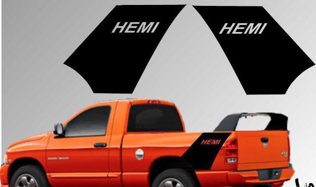 Hemi Achterzijde Vinyl Decal Kit voor Dodge Ram Daytona 1500 2500