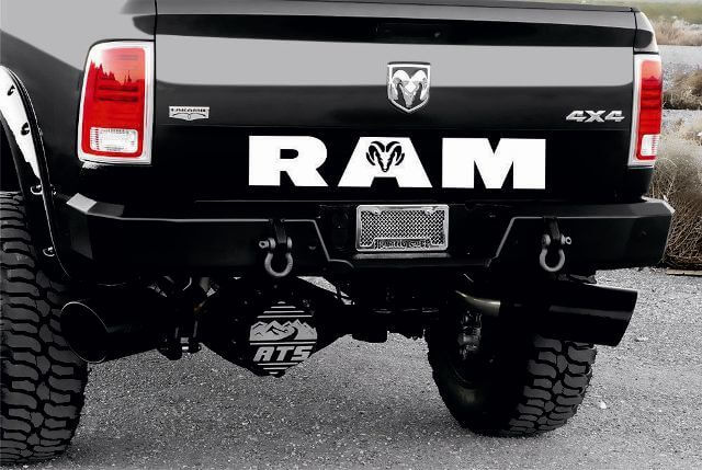 HEMI Achter Graphics Vinyl Decal voor Dodge Ram 1500 2500 3500