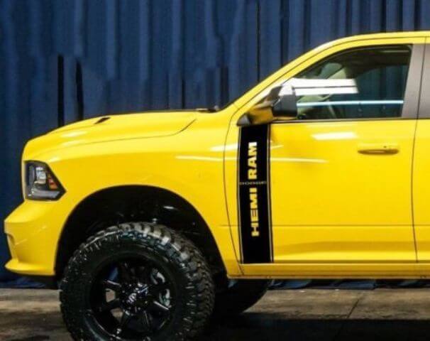 Dodge Ram 1500 RT HEMI zijdeur grafische Stripe sticker sticker 2009 2016 custom