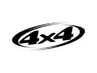 4x4 Logo met ovale rand Universele vinylsticker voor Dodge Ram 1500