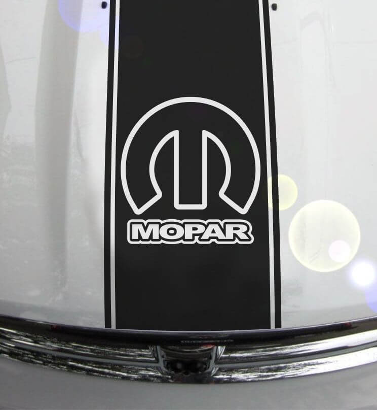 1500 2500 3500 Ram Truck Hood Stripes Vinyl Mopar Decal Sticker Graphic DHS-002
