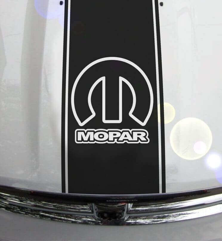 Mopar Motorkapstrepen Vinyl Sticker voor Dodge Ram 1500 2500 3500