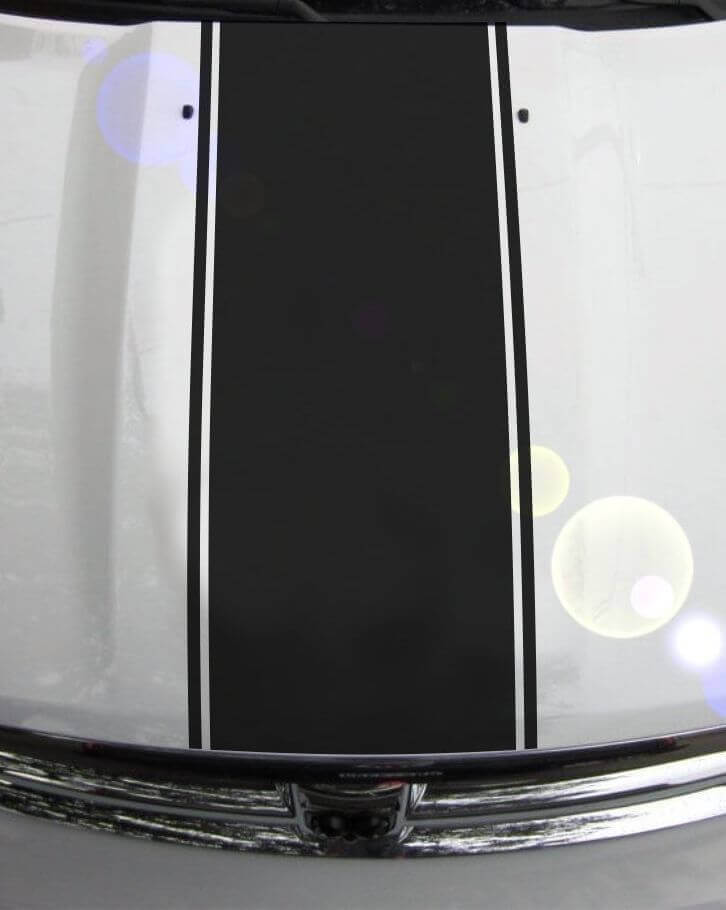 Sticker met omtrekstrepen voor motorkap van vinyl voor Dodge Ram 1500 2500 3500