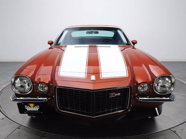 Dubbele contourstrepen motorkap en kofferdeksel vinyl decalset voor Chevrolet Camaro Z28 1970-73