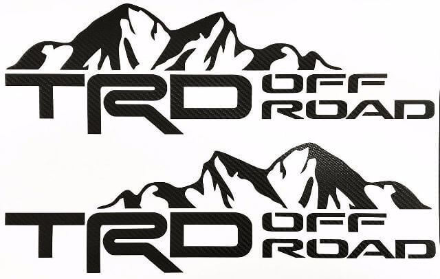 TRD Off Road Mountain Side Vinylstickers voor Toyota Tacoma Tundra
