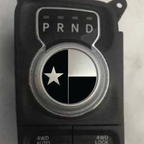 Dodge Ram Texas Vlag Pookknop Decal Sticker Grafisch Vinyl USA