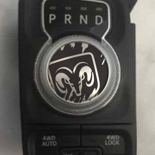 Dodge Ram Logo Grunge Rebel Hemi Pookknop Sticker Sticker Grafisch Vinyl Drive