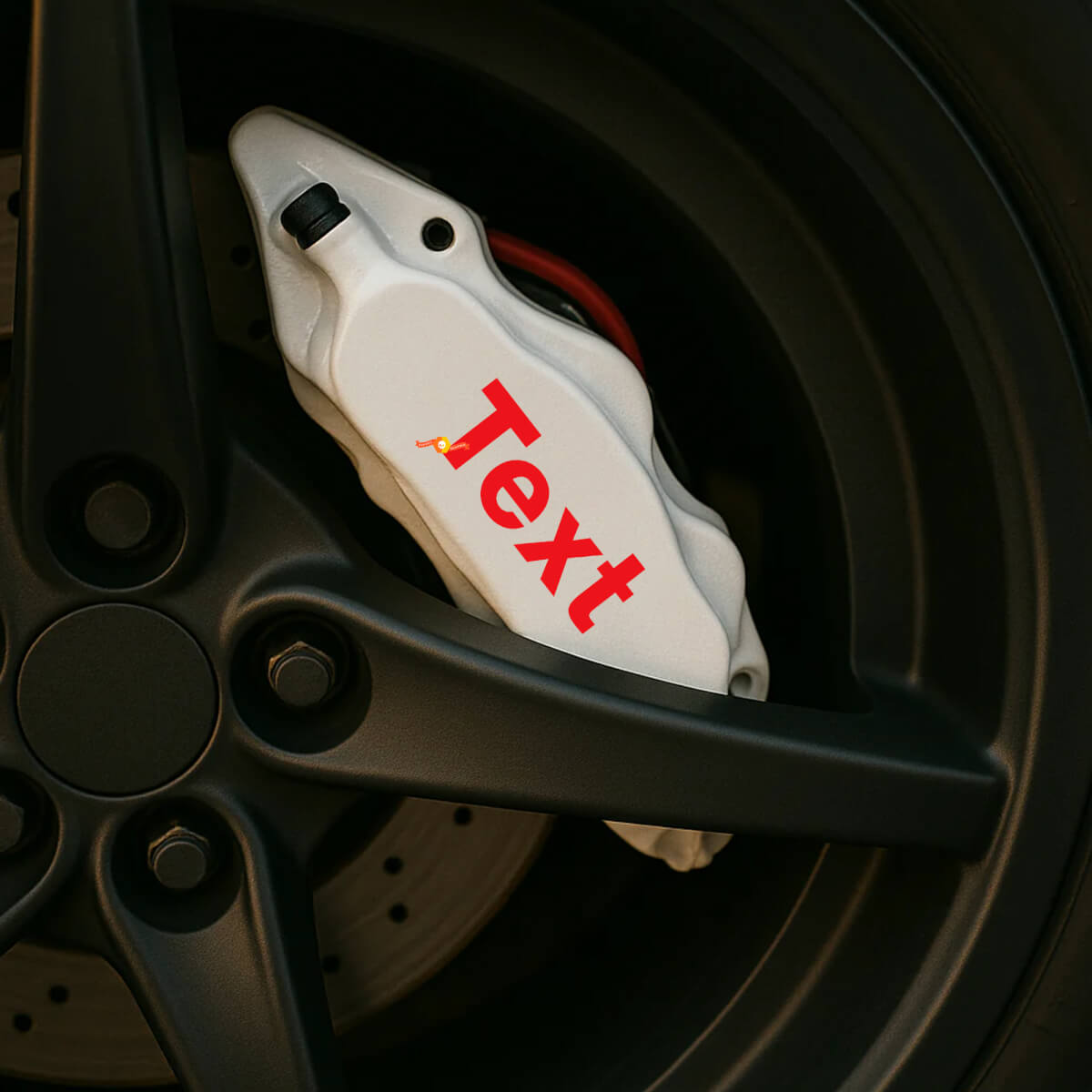 Aangepaste Tekst Remklauw Hoge Temperatuur Vinyl Sticker voor Jeep
