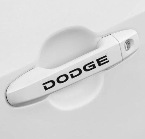 Set vinyl stickers voor wiel en deurgreep voor Dodge-voertuigen