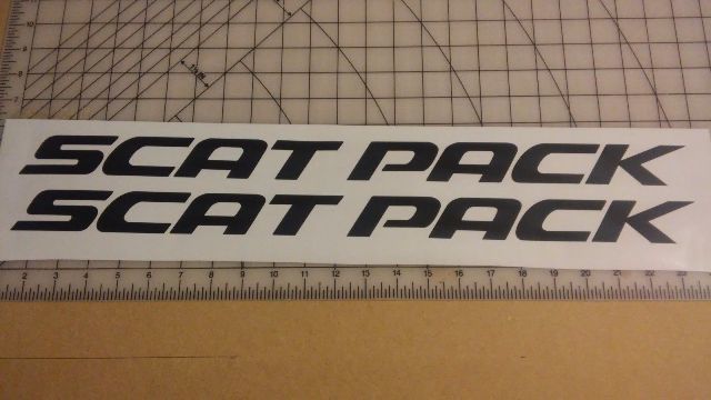 Scat Pack-zijvinylstickers voor Dodge Charger Challenger Dart