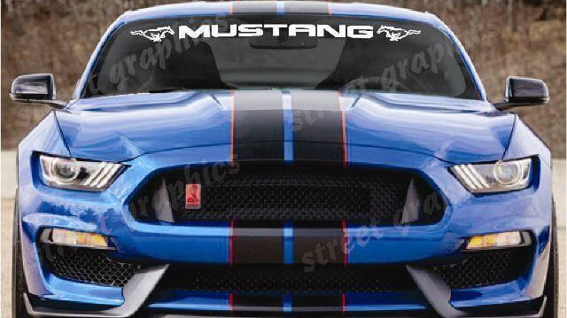 Gemerkt Voorruitbanner Vinylsticker voor Musclecar Musclecarmodel GT