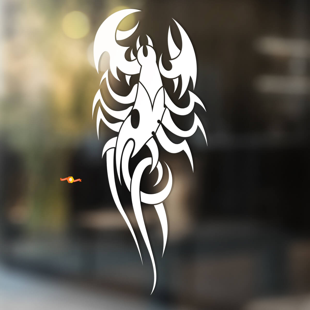 Scorpion Gladde Gebogen Lijnen Universele Vinyl Decal Sticker