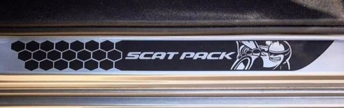 Honeycomb Scat Pack Stijl Deurdorpel Vinyl Decal Kit voor Dodge Challenger 2015-2018