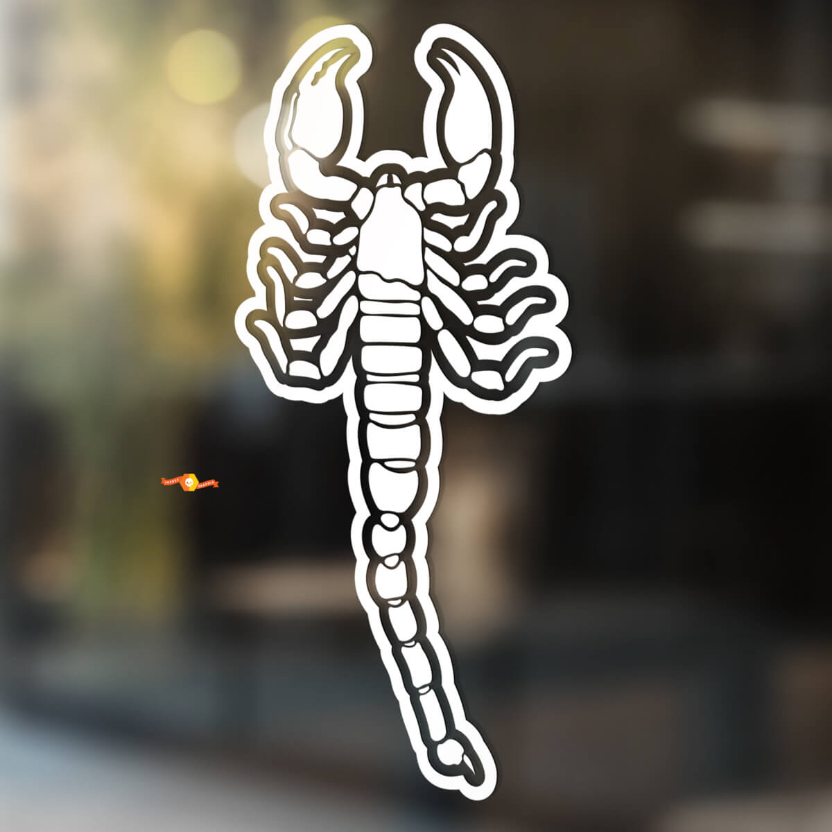 Desert Scorpion met Contour Universele Vinyl Decal Sticker