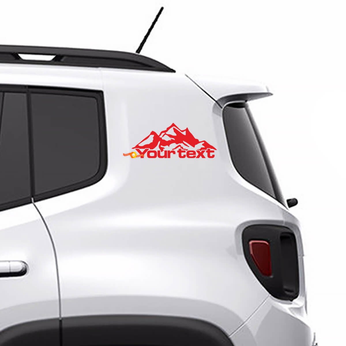 Set van vinyl deursticker zijgrafiek voor Jeep Renegade
