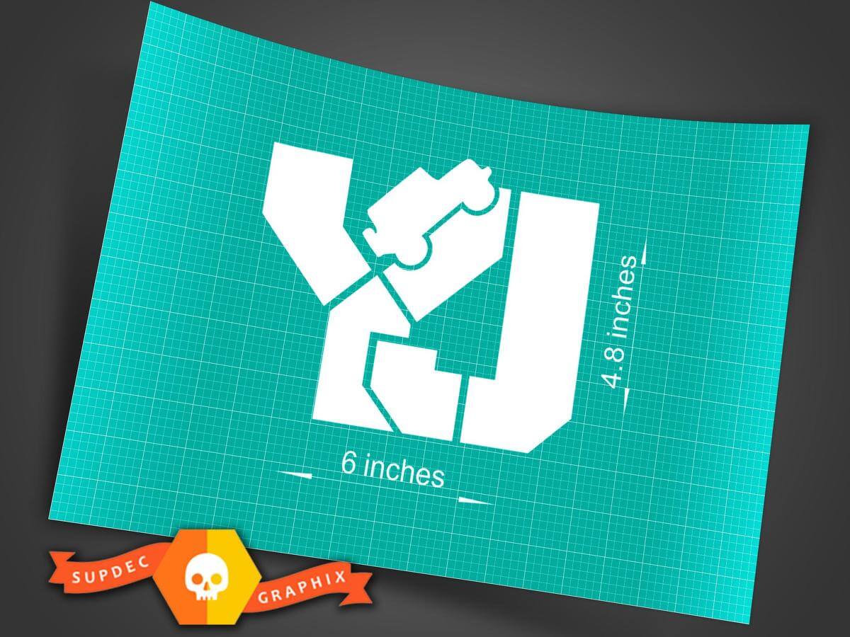 Jeep YJ Wrangler Sticker stickers motorkap deurspatbord YJ rubicon