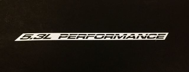 Paar 5.3L Hood Stickers Decals Past op Chevy Silverado GMC Sierra Malibu
