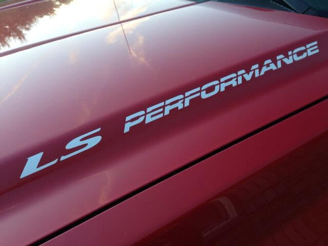 LS,LS3,LS6 PRESTATIES Hood sticker stickers voor Chevy, GMC, Silverado, Sierra
