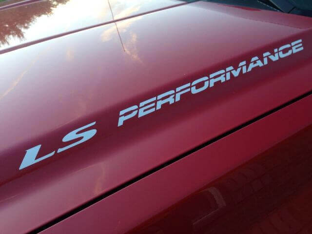 LS Performance Motorkap Vinyl Decal Kit voor Chevy GMC Silverado Sierra