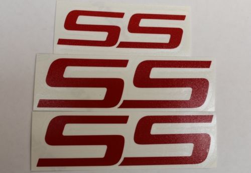 SS embleem overlay stickers stickers (set van 3) - 06-09 Impala SS
