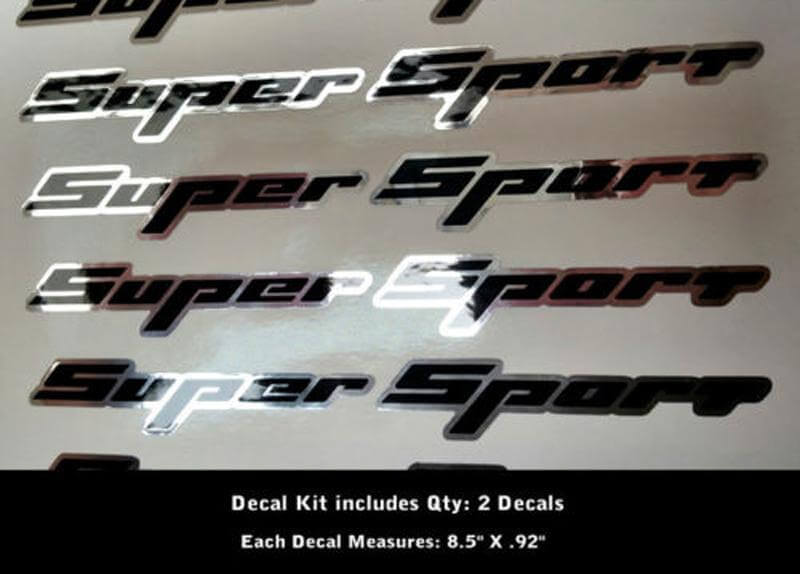 2 Super Sport Stickers Stickers Rally Sport Chevy Camaro Chevrolet SS WOW 0012
