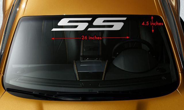 SS voorruit banner vinyl sticker sticker f/CHEVY CHEVROLET CAMARO IMPALA COBALT

