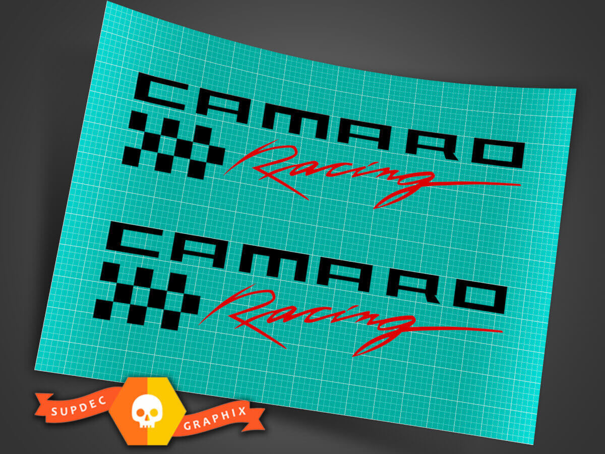 Chevrolet Camaro LS LT RS SS Zl1 Z28 Racing Zijschort Spatbord Vinyl Decal Sticker 2