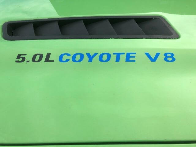 2x 5.0L COYOTE V8 Hood sticker emblemen embleem Musclecar truck Boss Musclecarmodel 1