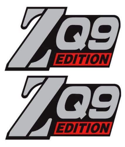ZQ9 Edition Vinyl Decal Set voor Chevy S10 GMC Sonoma