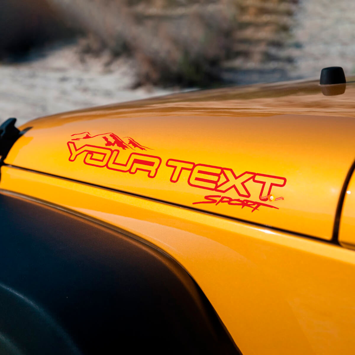 Paar Jeep Wrangler Unlimited Off Road Vinyl Hood Stickers-stickers
