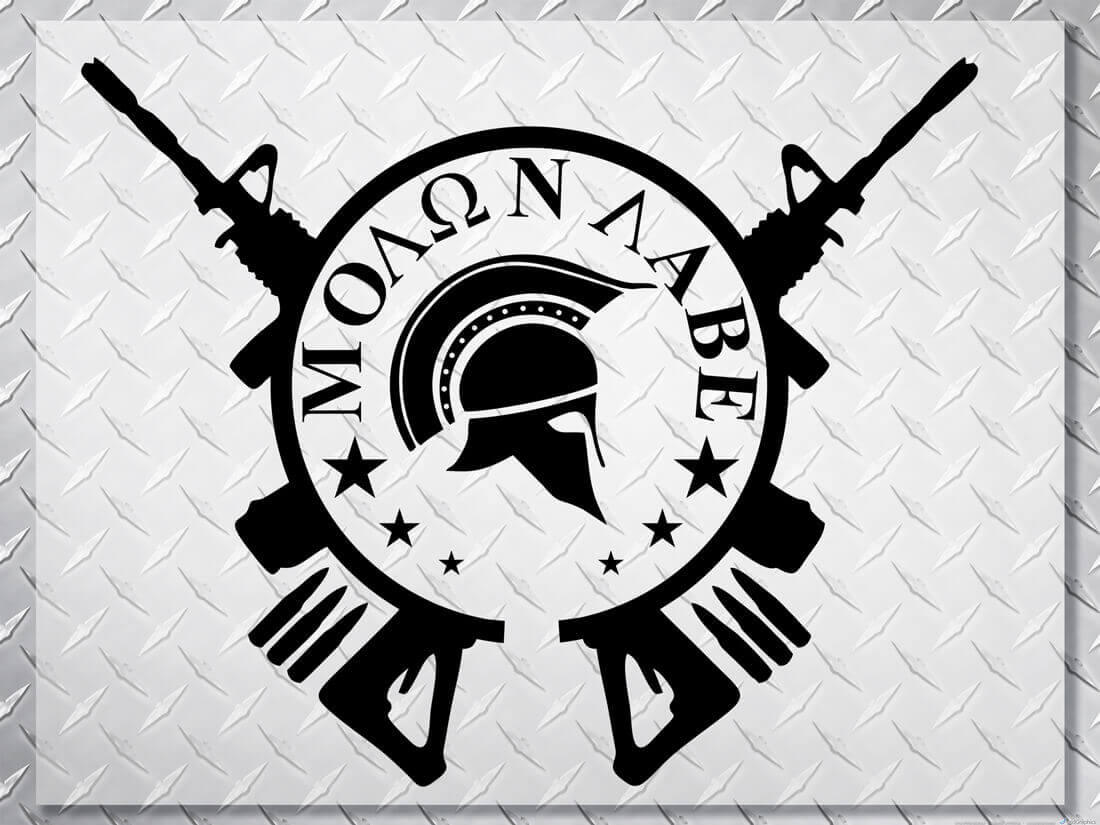 Molon Labe Spartaanse Helm Hoodie Vinyl Sticker voor Jeep Wrangler