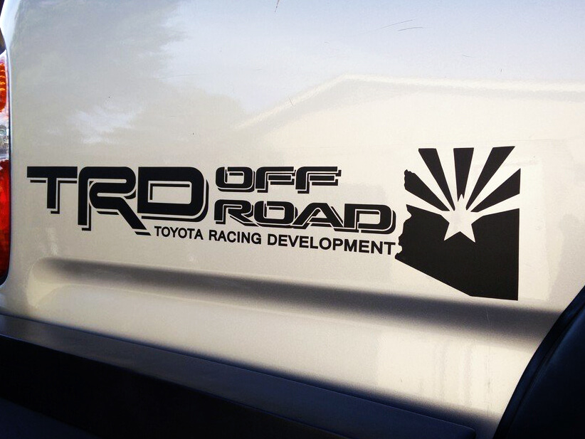 TRD Arizona Stijl Bedside Vinyl Decal Sticker voor Toyota Tacoma
