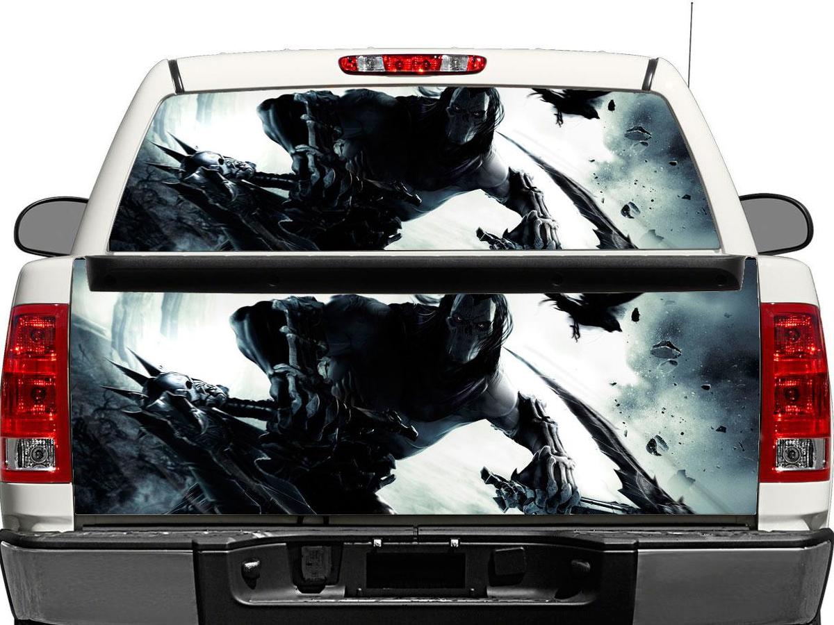 Death Darksiders Achterruit- of Achterklep Vinylsticker voor Pick-up Trucks SUV's