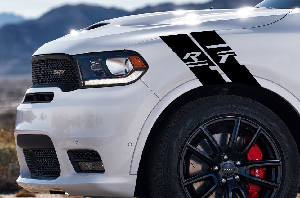 RT Zijscherm Hash Vinyl Strepen Sticker Decal Custom Kit voor Dodge Durango