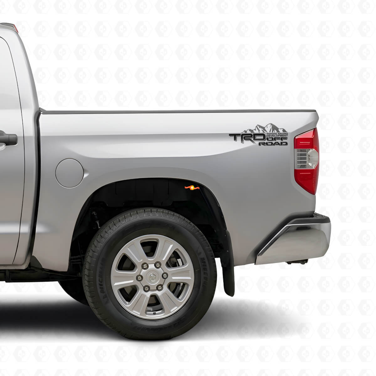 TRD Off-Road Mountain Achterzij Vinyl Decal Set voor Toyota Tacoma Tundra