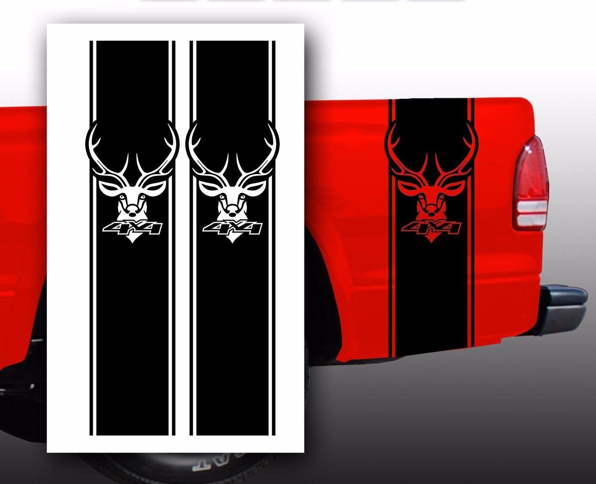 Herten 4x4 Chevy Ford Dodge Pickup Truck Bed Stripes stickerstickers