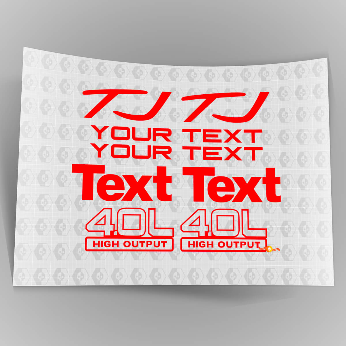 Jeep Wrangler Sport 4.0 hoog vermogen STICKERS DECALS KIT YJ TJ