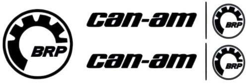 2 X CAN-AM LOGO STICKER DECAL EMBLEEM + 1 GRATIS BRP STICKER