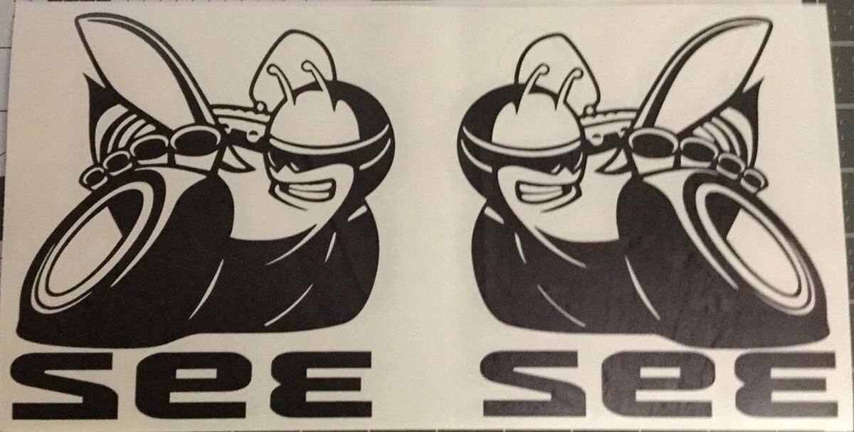 VINTAGE DODGE BOYS Scat Pack Sticker Super Bee 392 zwarte of witte Scatpack