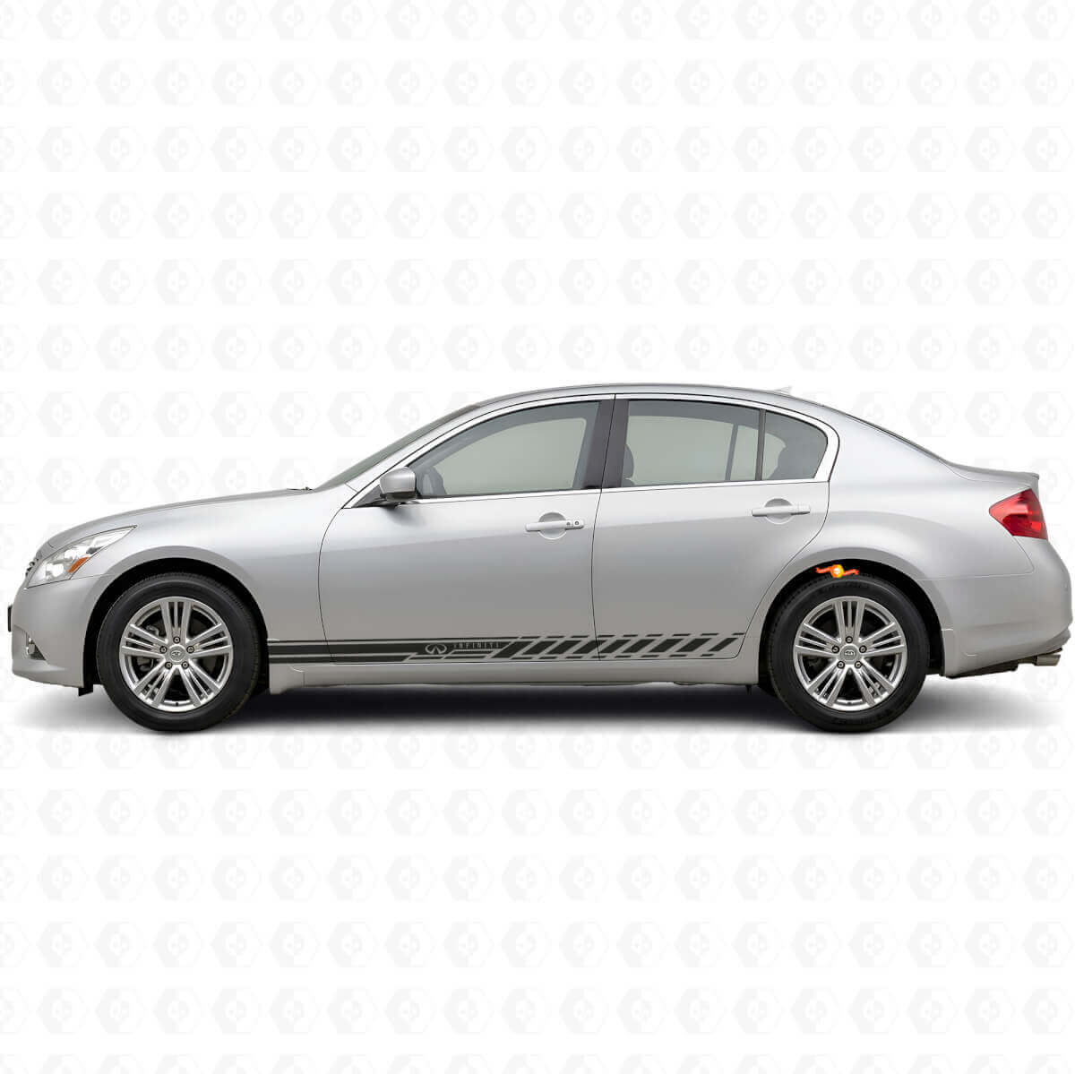 Racing Zijstrepen Vinyl Decal Kit voor Infiniti G35 G37