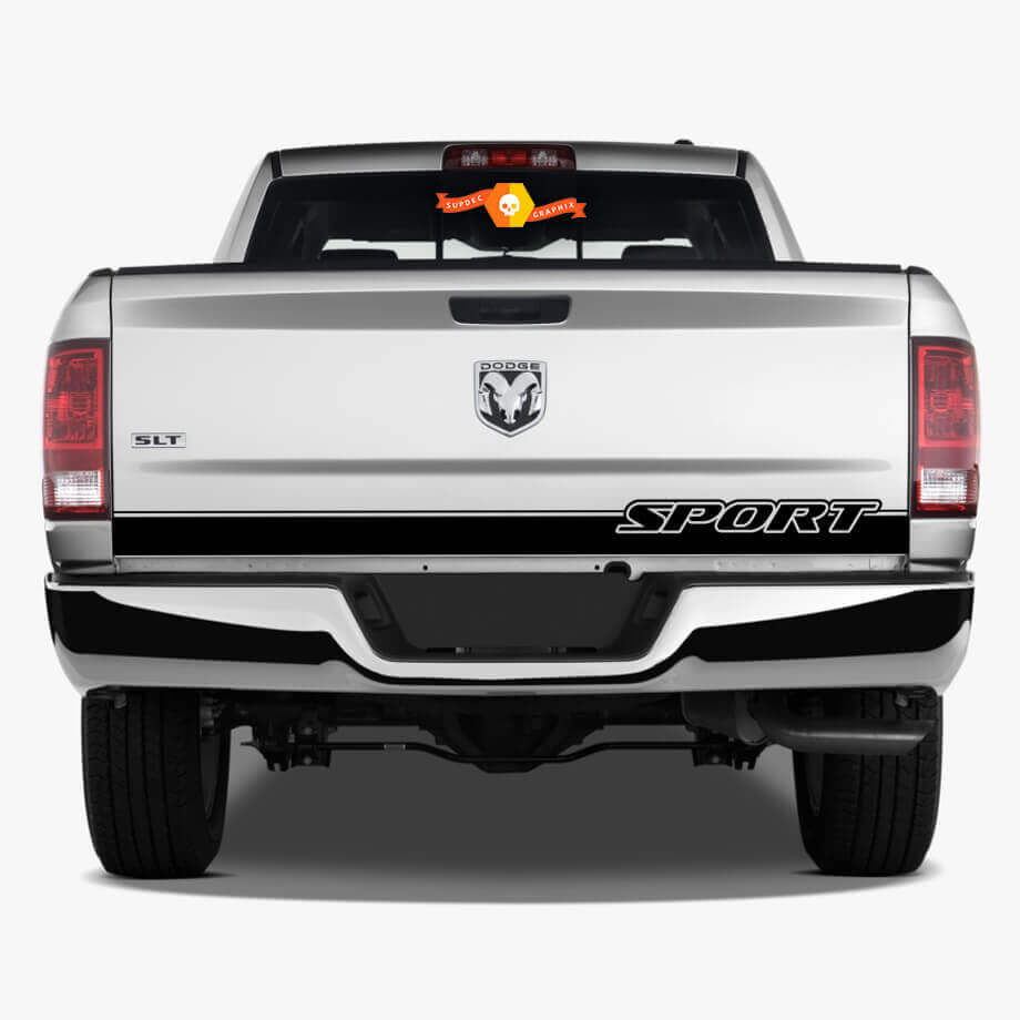 Sport Lettering Stripe Decal Sticker 2 Voor RAM 1500 2014-2017