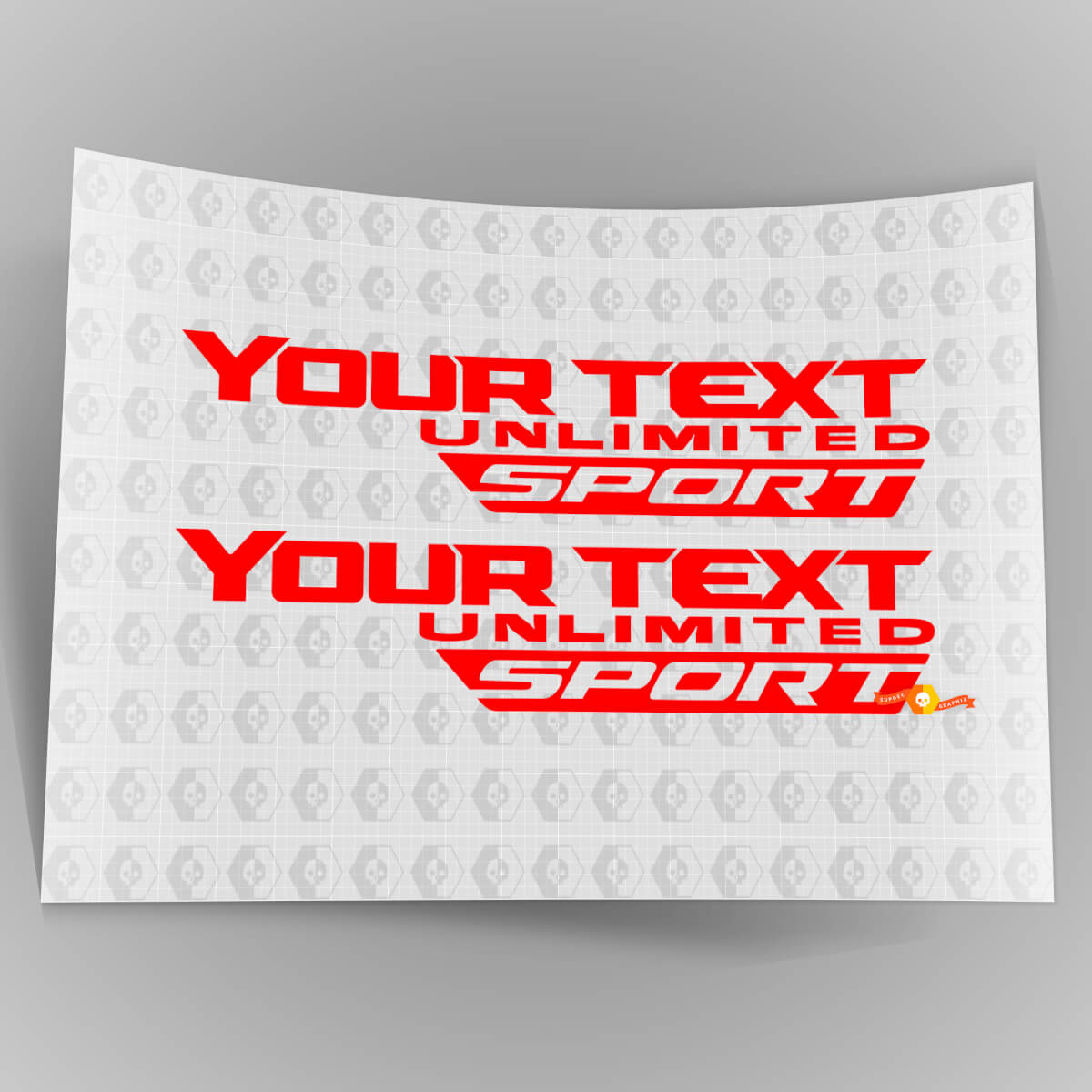 Onbeperkte Sport Zij Vinyl Decal Sticker voor Jeep Wrangler
