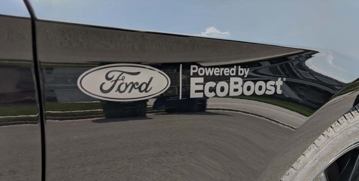 2010 - 2020 Ford Mustang aangedreven door Ecoboost Fender Decal Vinyl Sticker Graphic Pr