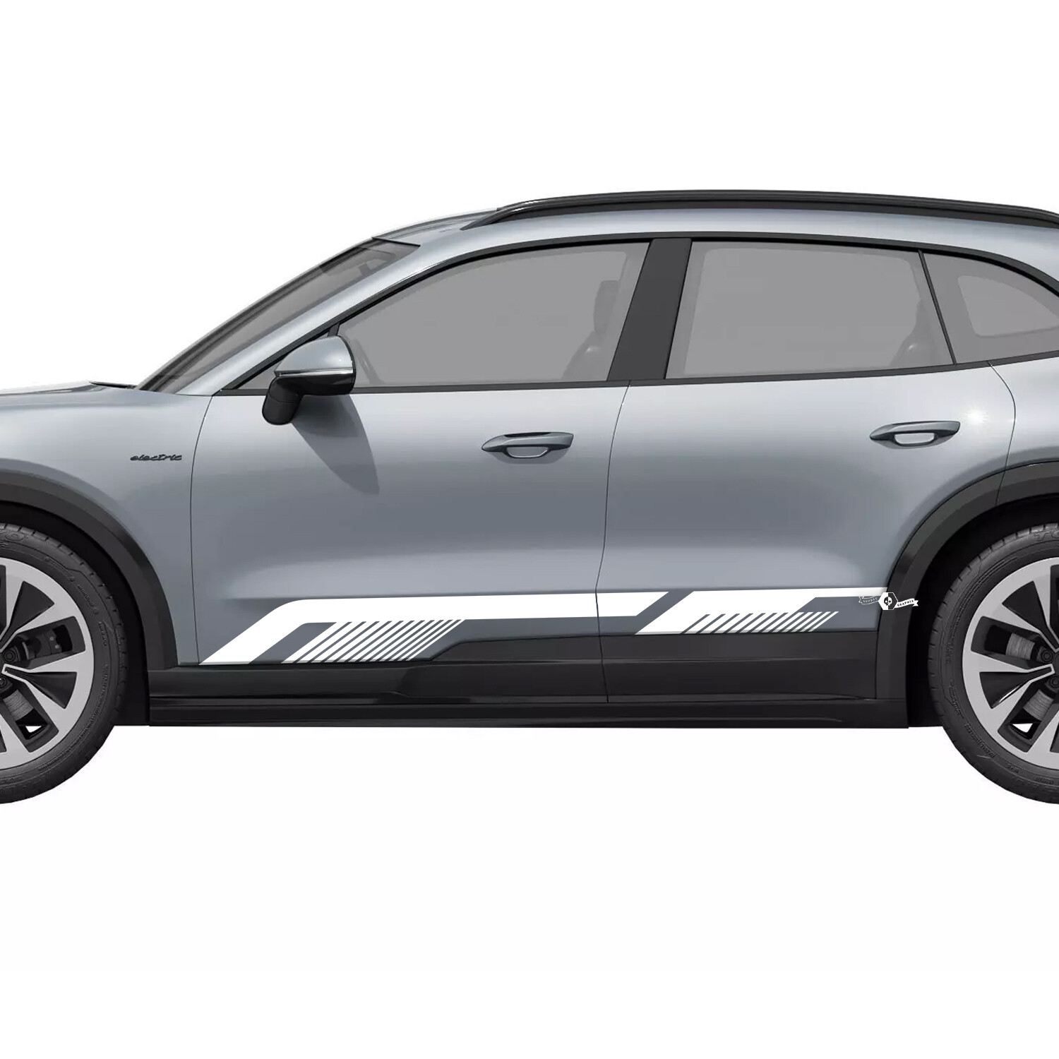 Dunne Lijnen Zijkant Rocker Panel Vinyl Decal Sticker voor Porsche Cayenne Electric