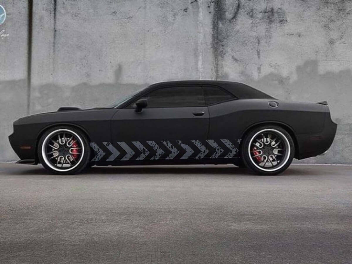 Pijlen Zijkant Vinyl Grafische Decal Sticker Voor Dodge Challenger SRT