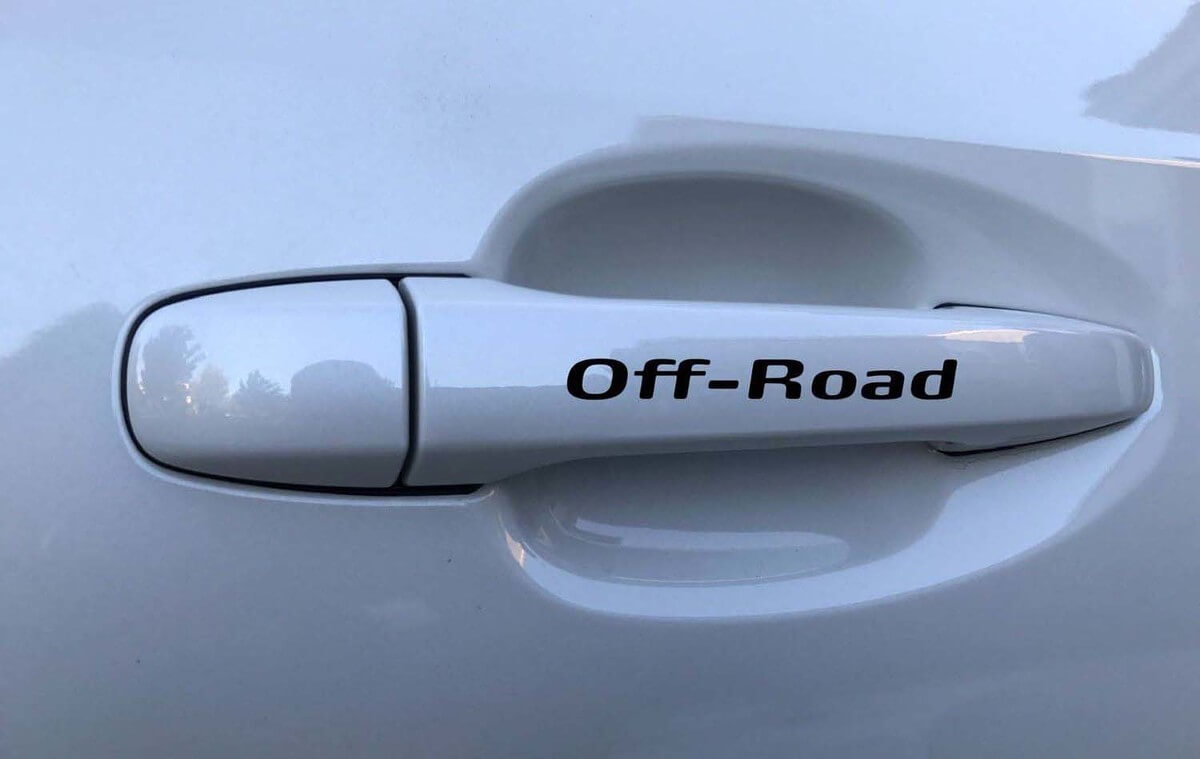 Offroad Deurhendel Vinyl Decal Sticker Set voor Auto's